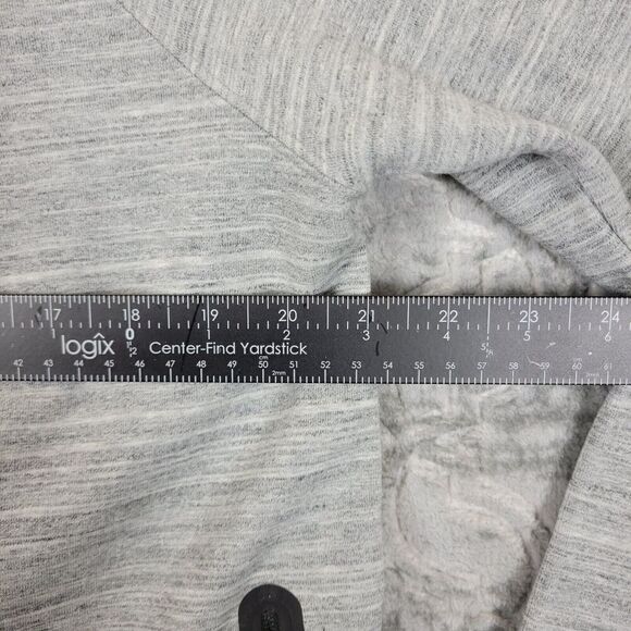 Nike Tech Fleece Hoodie Womens Medium Gray Active Sport Thumbholes 655765-063 - Picture 6 of 12